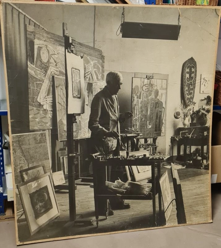 Braque in his studio