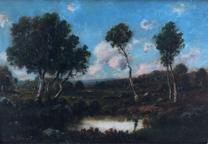 Paysage à la mare